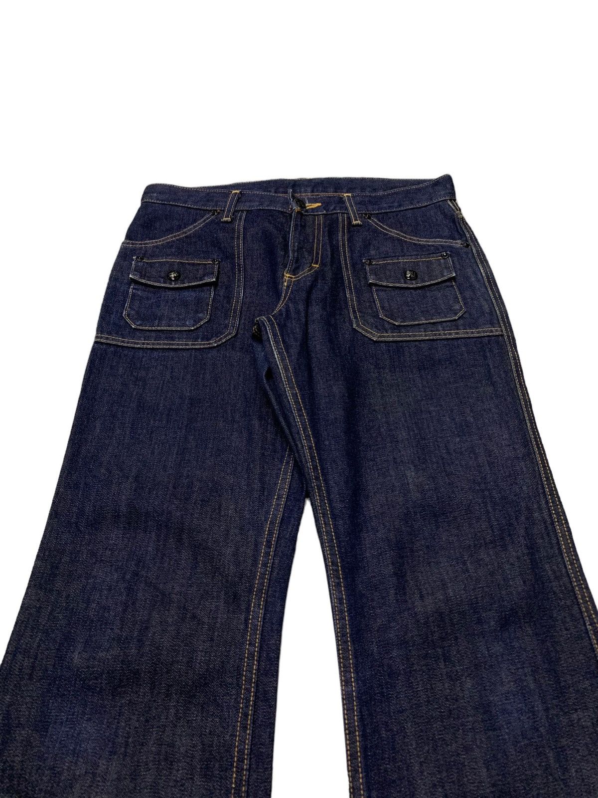 Lee × Levi's × Vintage Vintage Lee Rider Bush Pocket Denim Raw Indigo Pants Size US 30 / EU 46 - 3 Thumbnail