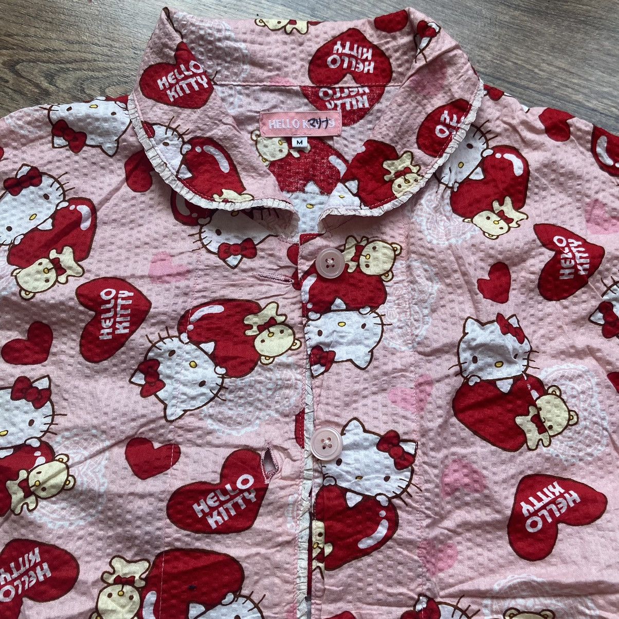 20471120 × Hysteric Glamour × Japanese Brand Vintage Adult Y2K Shirt Hello Kitty Sanrio Monogram Size M / US 6-8 / IT 42-44 - 3 Thumbnail