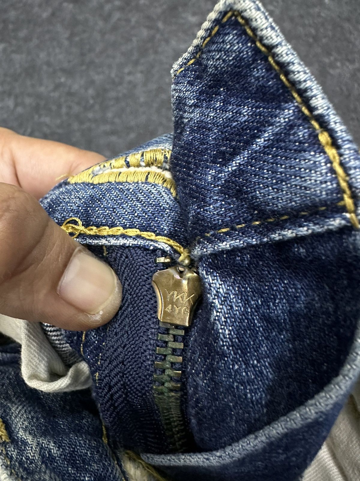 Lee Vintage 80s Lee Rider Sanforized Destroyed Denim 28x32 F34 Size US 28 / EU 44 - 10 Thumbnail