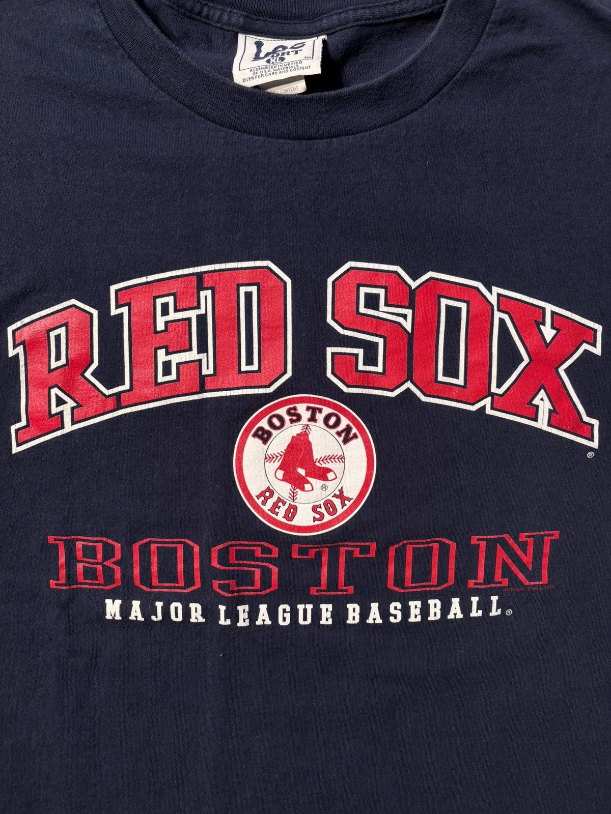 Nutmeg Vtg Nutmeg Lee Sport Boston Red Sox Baseball Spellout 90’s Size US XL / EU 56 / 4 - 2 Thumbnail