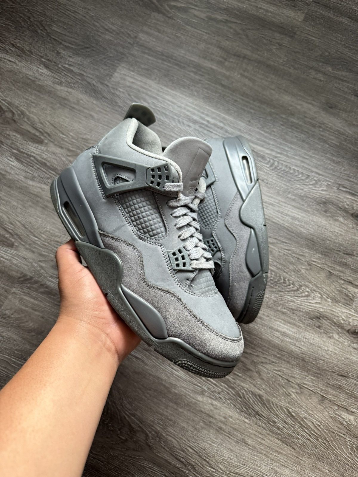 Jordan Brand Air Jordan 4 Retro AJ4 Wet Cement Grey Size 9 Size US 9 / EU 42 - 1 Thumbnail