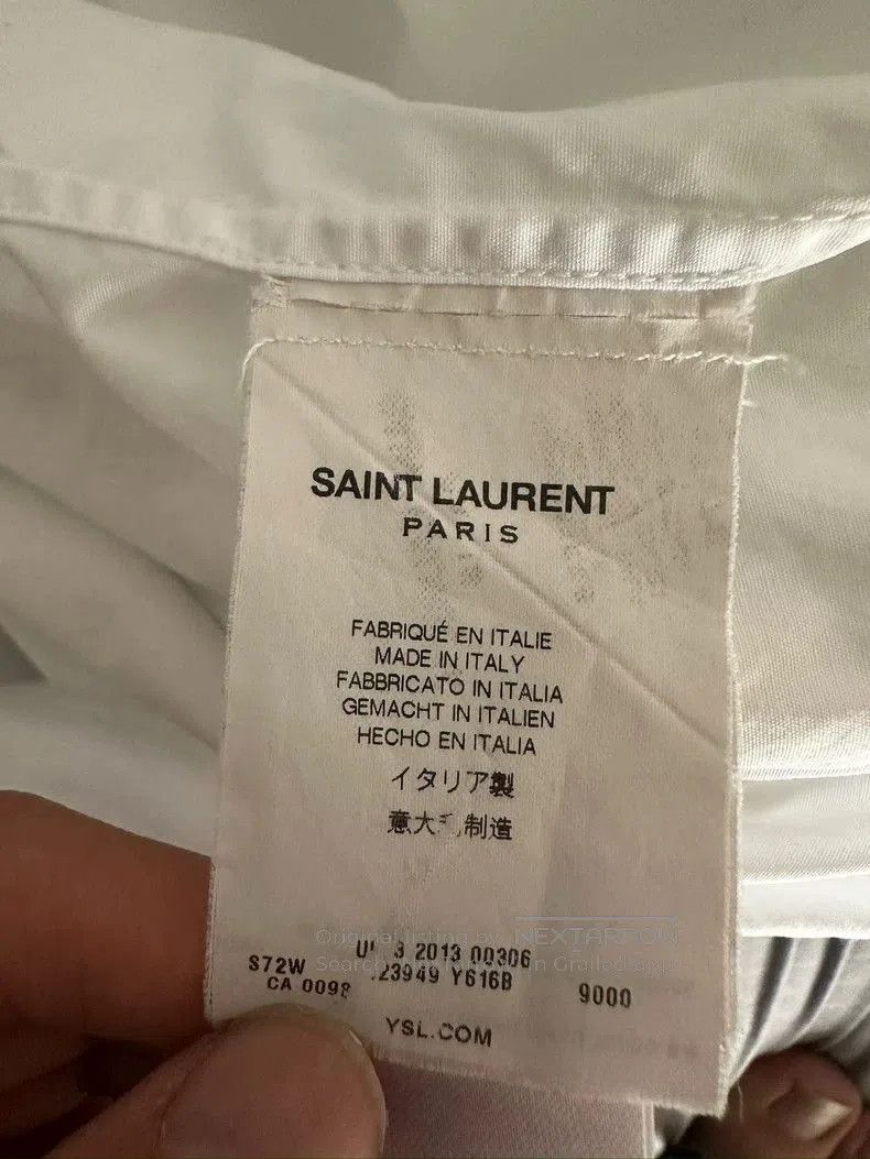 Other Saint Laurent 13FW Ruched Button-Up Shirt. Size US XL / EU 56 / 4 - 5 Thumbnail