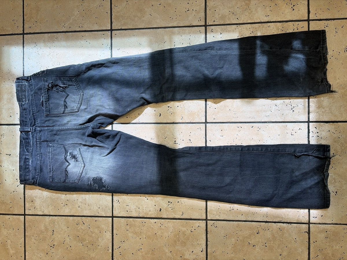 Japanese Brand FUGA Flared Repaired Denim Size US 29 - 2 Thumbnail