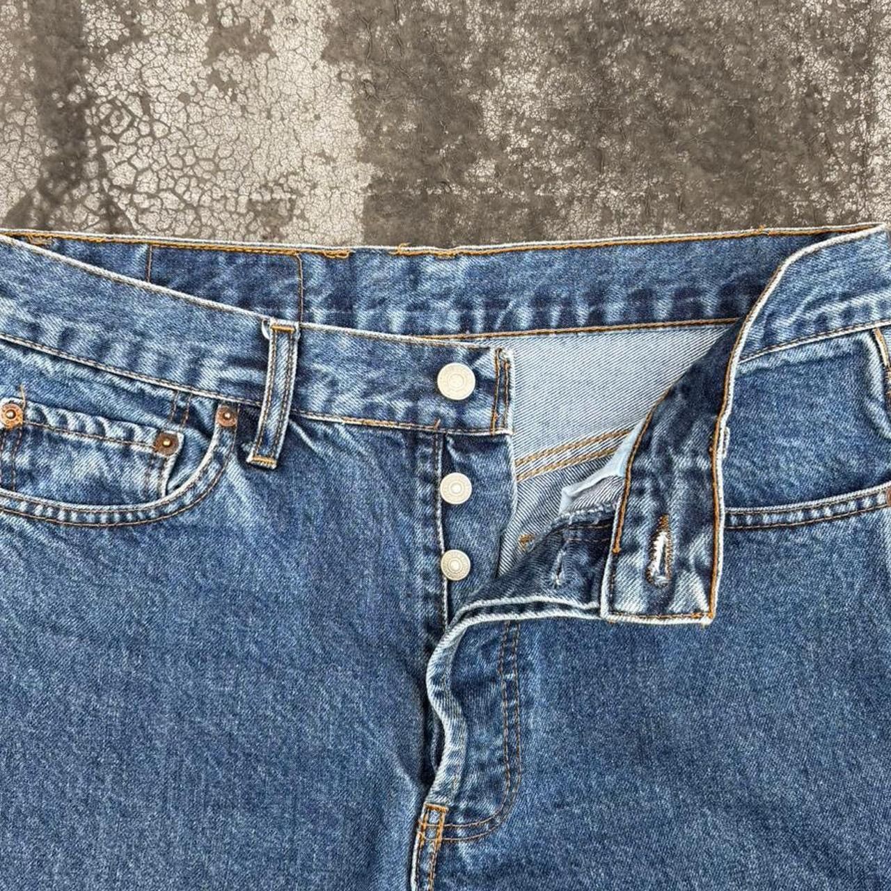 Levi's Vintage 90s Levi's 501 Blue Denim Jeans Cut-Offs Size US 31 - 3 Thumbnail