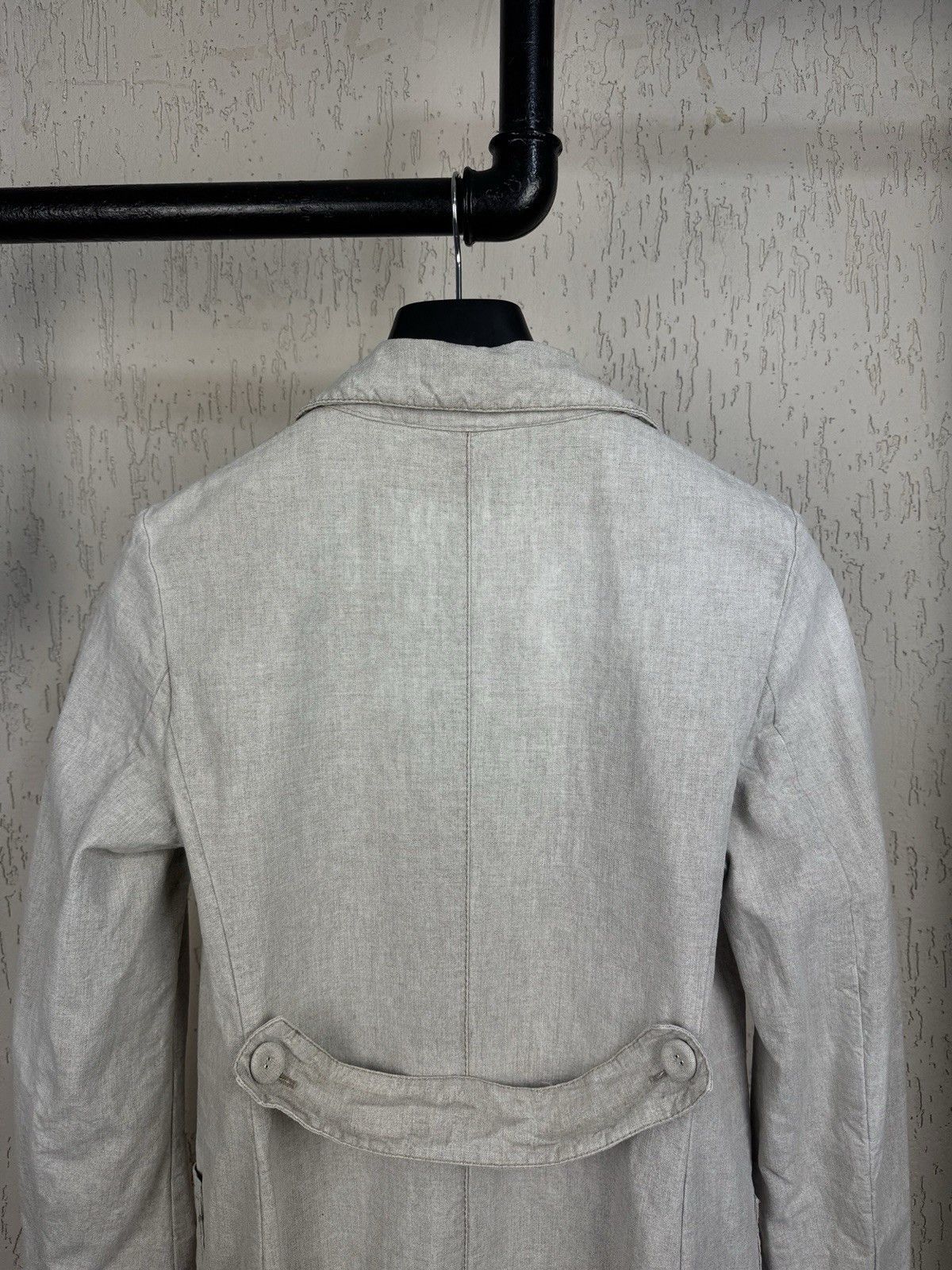 Prada Vintage Prada Sport Woman Luxury Beige Cotton Linen Coat Size M / US 6-8 / IT 42-44 - 12 Thumbnail