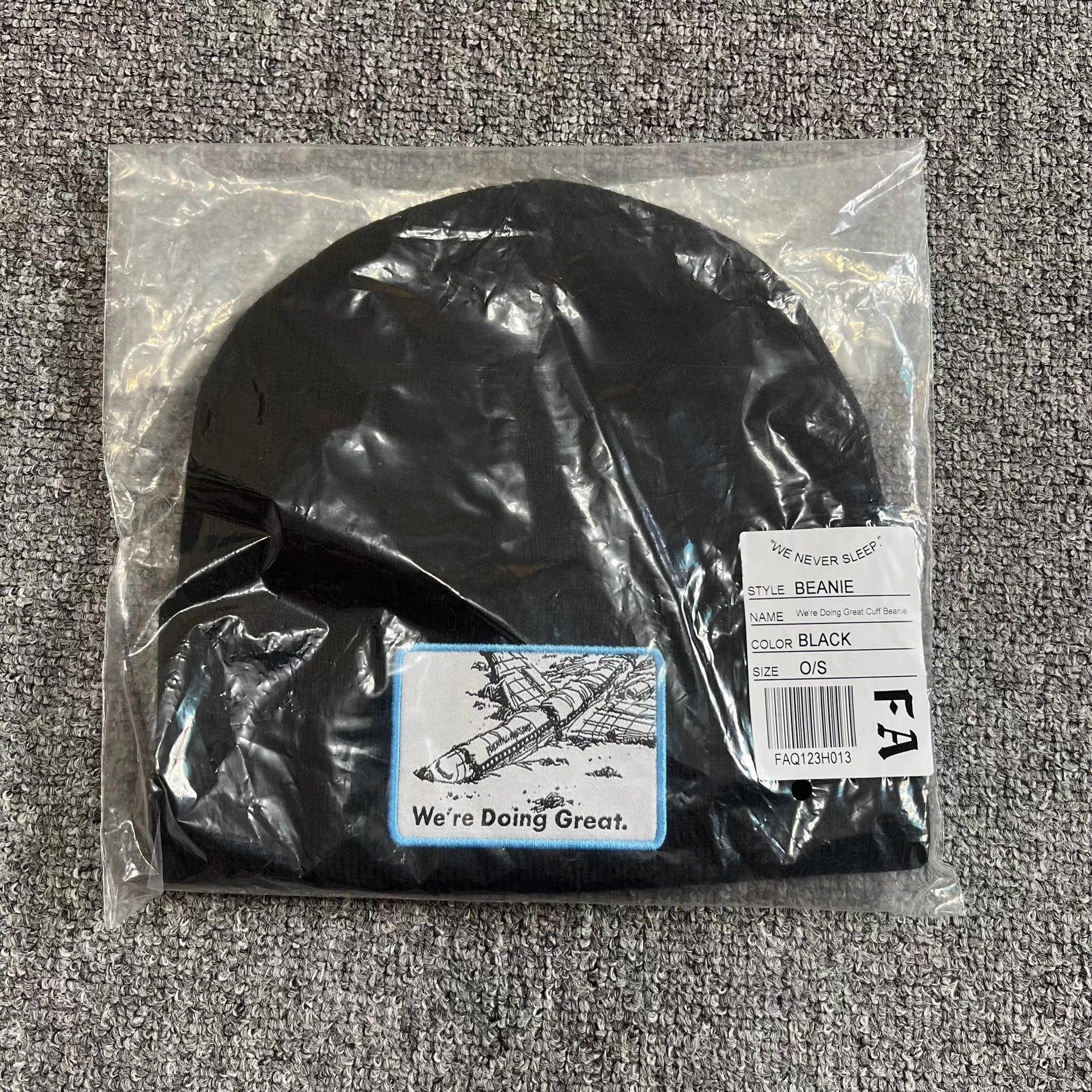 Fucking Awesome Fucking Awesome Embroidered Airplane Knitted Beanie Q7 Size ONE SIZE - 2 Thumbnail