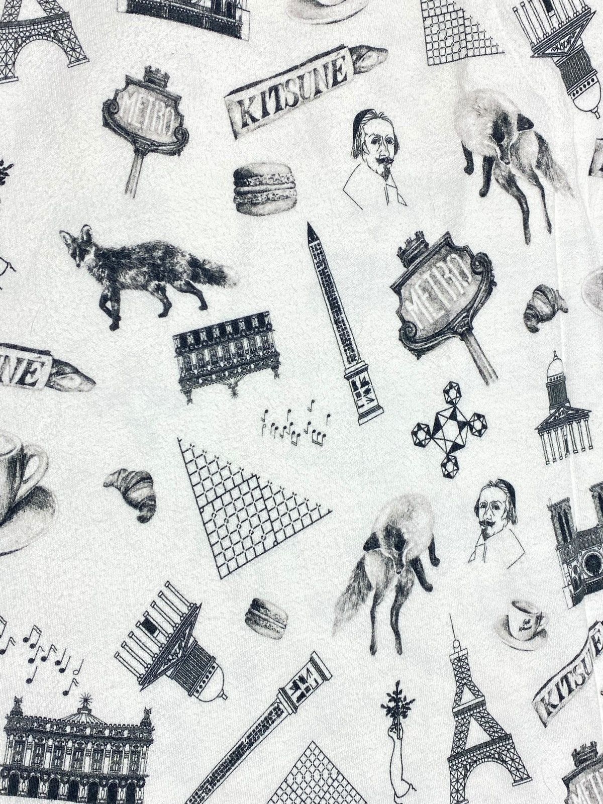 Maison Kitsune Maison Kitsune Overprint Short Sleeve T-shirt Size US M / EU 48-50 / 2 - 4 Thumbnail