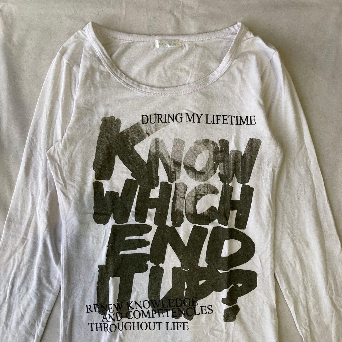 If Six Was Nine × Japanese Brand × Le Grande Bleu (L.G.B.) Y2K Vintage Typography Print Monochrome Grunge Goth Style Size S / US 4 / IT 40 - 5 Thumbnail