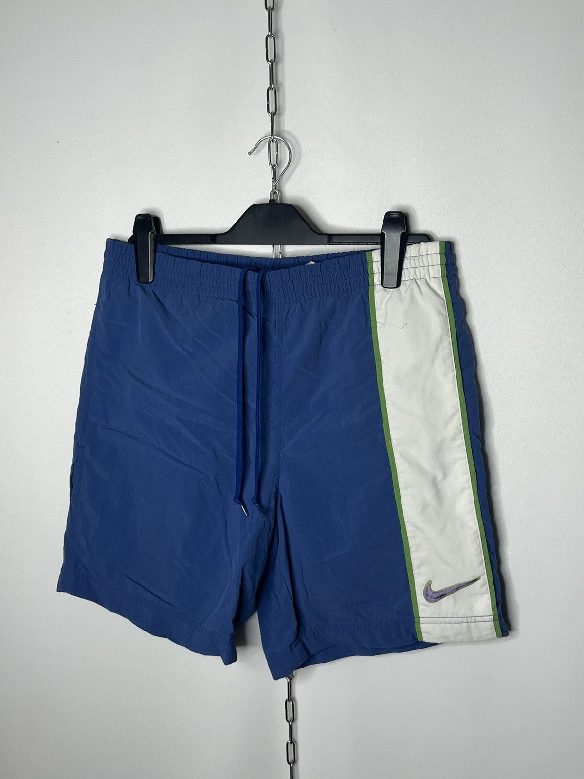 Vintage 🔥Rare Vintage 90s Nike Nylon Shorts Y2K Hype 🔥 Size US 30 / EU 46 - 2 Thumbnail