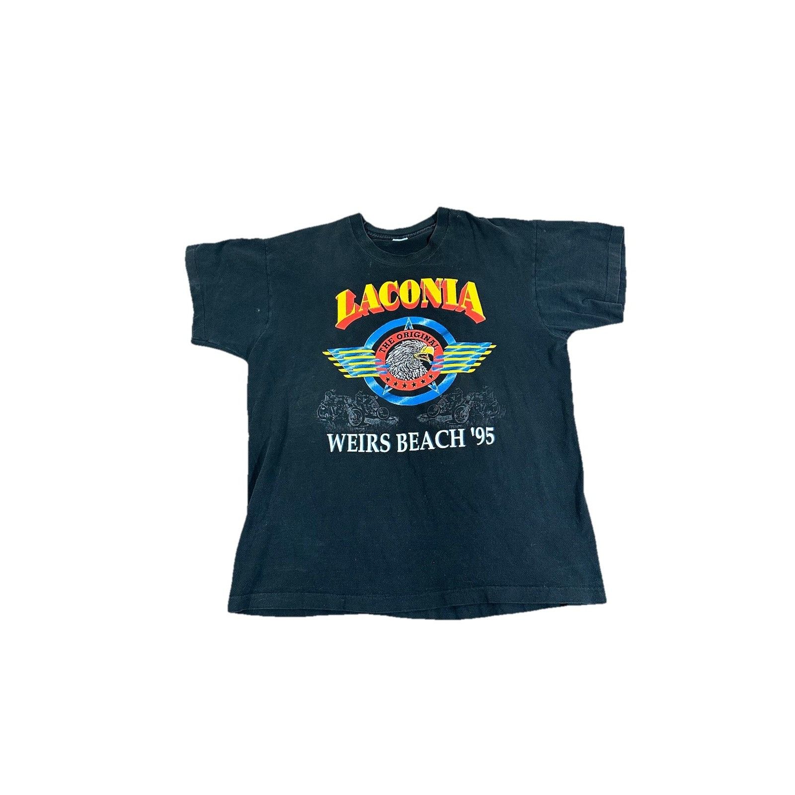 Anvil Vintage Laconia Bike Week 1995 T-Shirt Harley Davidson Motor Size US XL / EU 56 / 4 - 1 Thumbnail