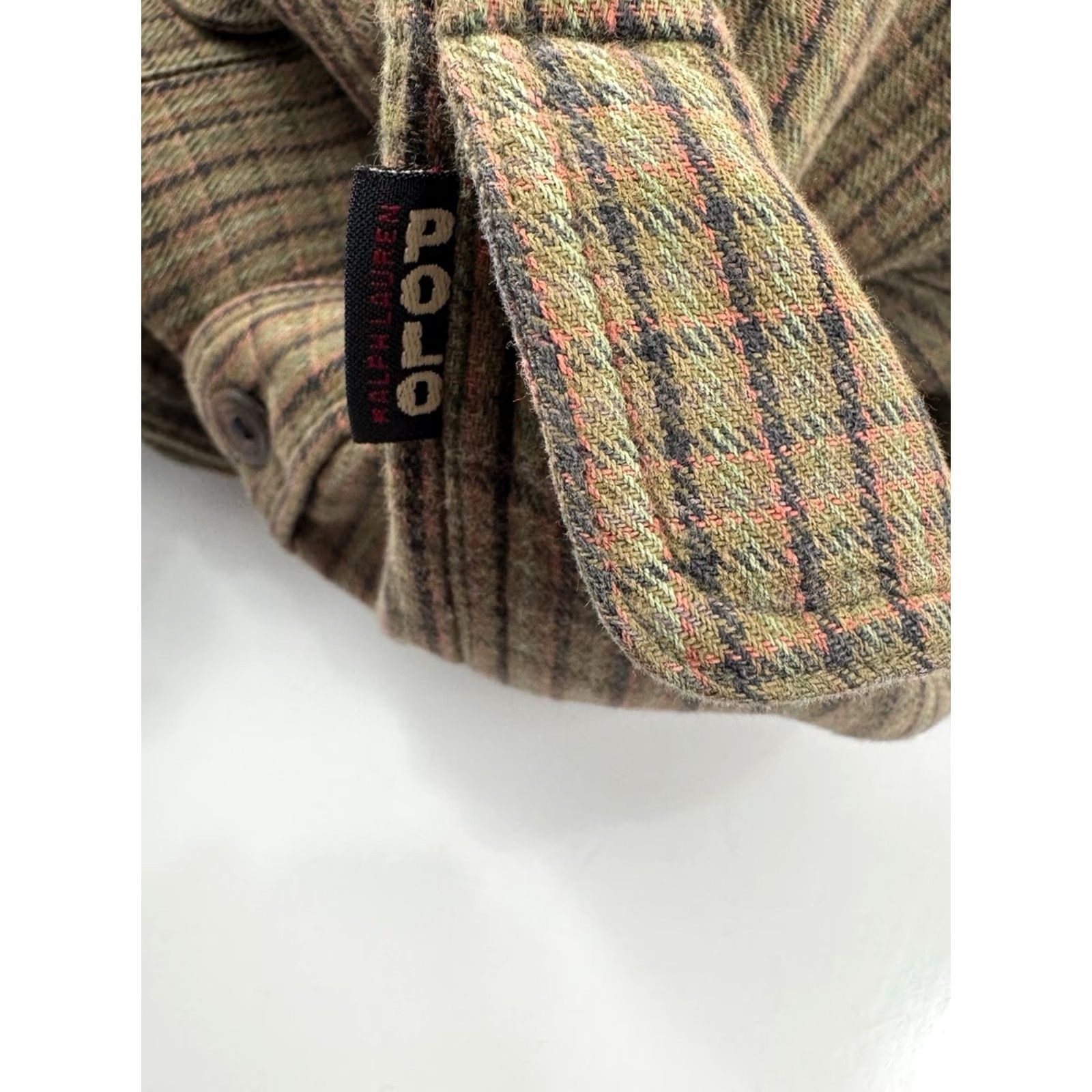 Vintage POLO SPORT Ralph Lauren - Heavy Duty Plaid Oversized XL Flannel Work Shirt Size US XL / EU 56 / 4 - 4 Thumbnail