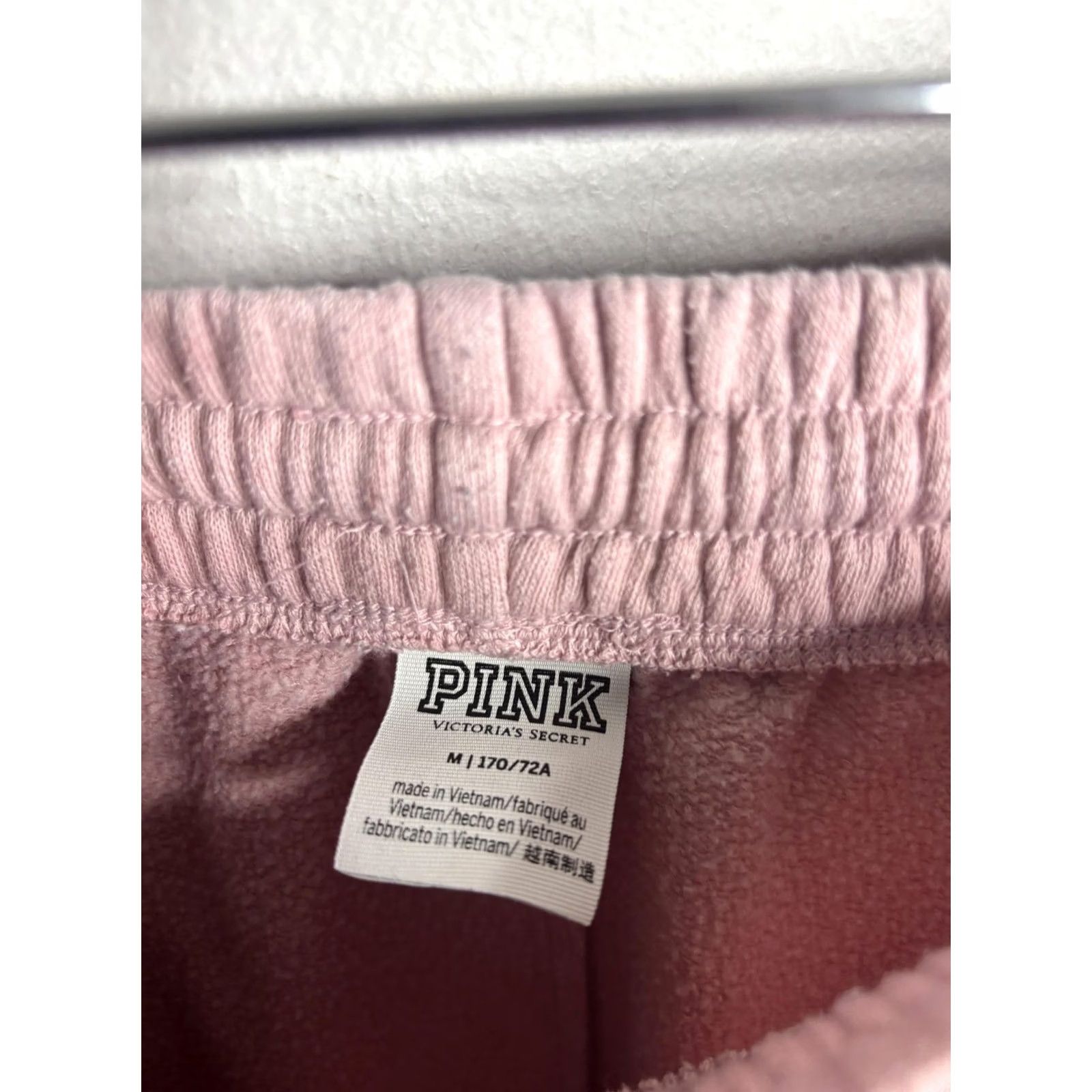 Pinko PINK Victoria's Secret Sweatpants Womens Medium Pink Tie Dye Wide-Leg Lounge Size 32" / US 10 / IT 46 - 4 Thumbnail