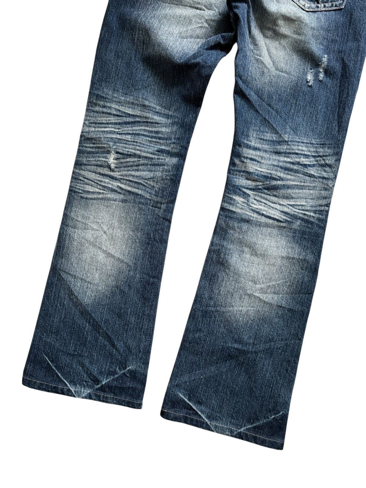 Japanese Brand Vintage Cavaria mudwash studded flared distressed jeans Size US 30 / EU 46 - 13 Thumbnail