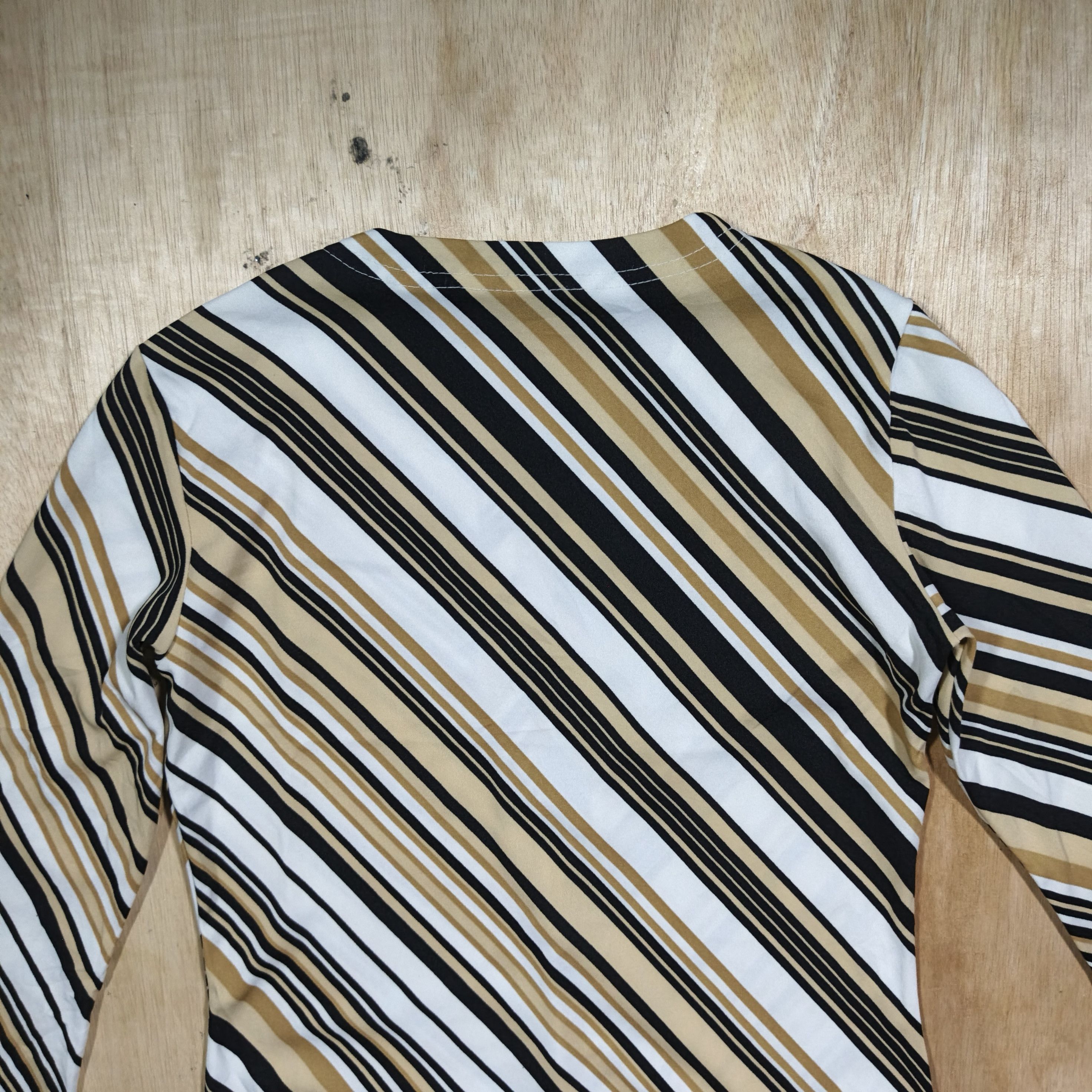 Morgan De Toi Morgan De Toi Striped Chevron V-neck Longsleeve Top Size M / US 6-8 / IT 42-44 - 7 Thumbnail