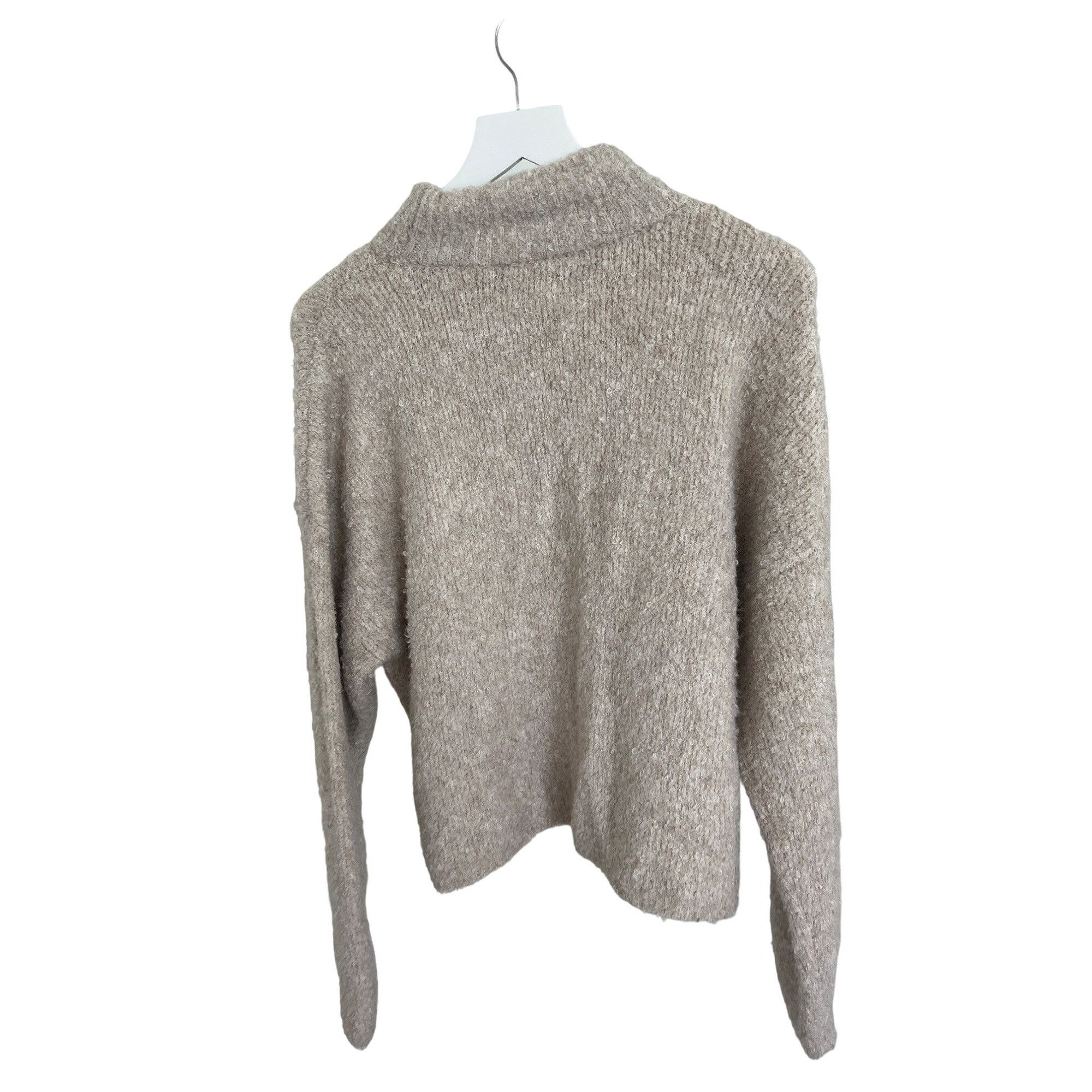 Other Universal Thread Cream Plush Mock Neck Sweater Size L / US 10 / IT 46 - 3 Thumbnail
