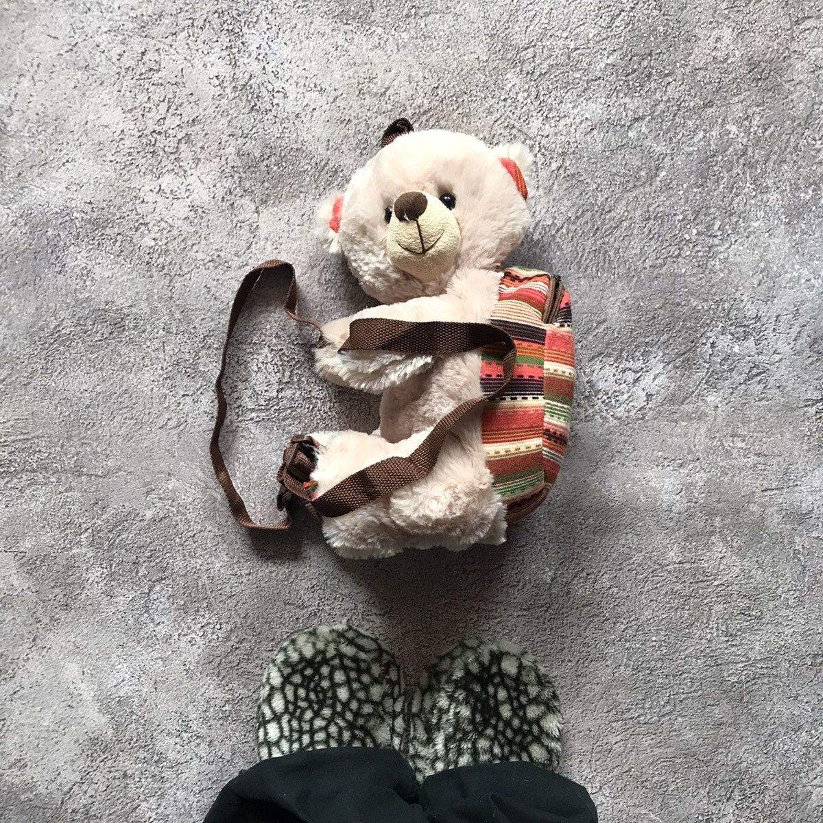 Vintage Vintage Y2K Plush Bear Backpack Toy Streetwear Baggy Logo OS Size ONE SIZE - 1 Thumbnail