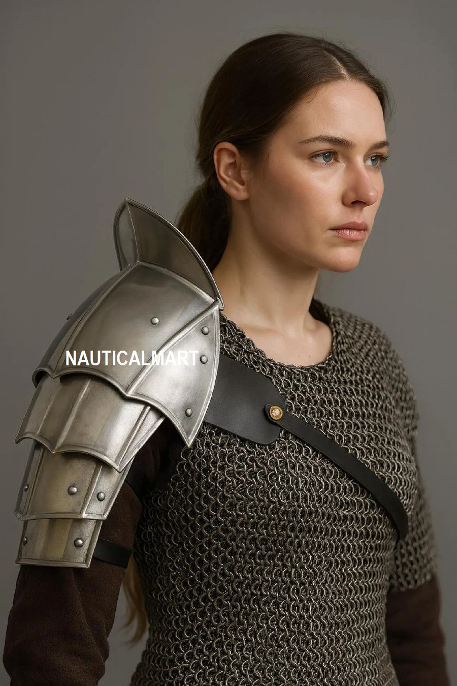 Other Medieval Steel Pauldron Shoulder Armor Size ONE SIZE - 1 Thumbnail