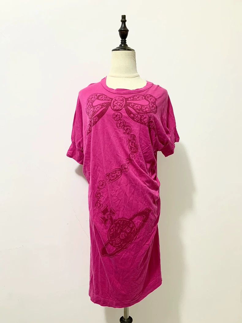 Vivienne Westwood Vivienne Westwood Pink bow Saturn necklace dress Size M / US 6-8 / IT 42-44 - 1 Thumbnail