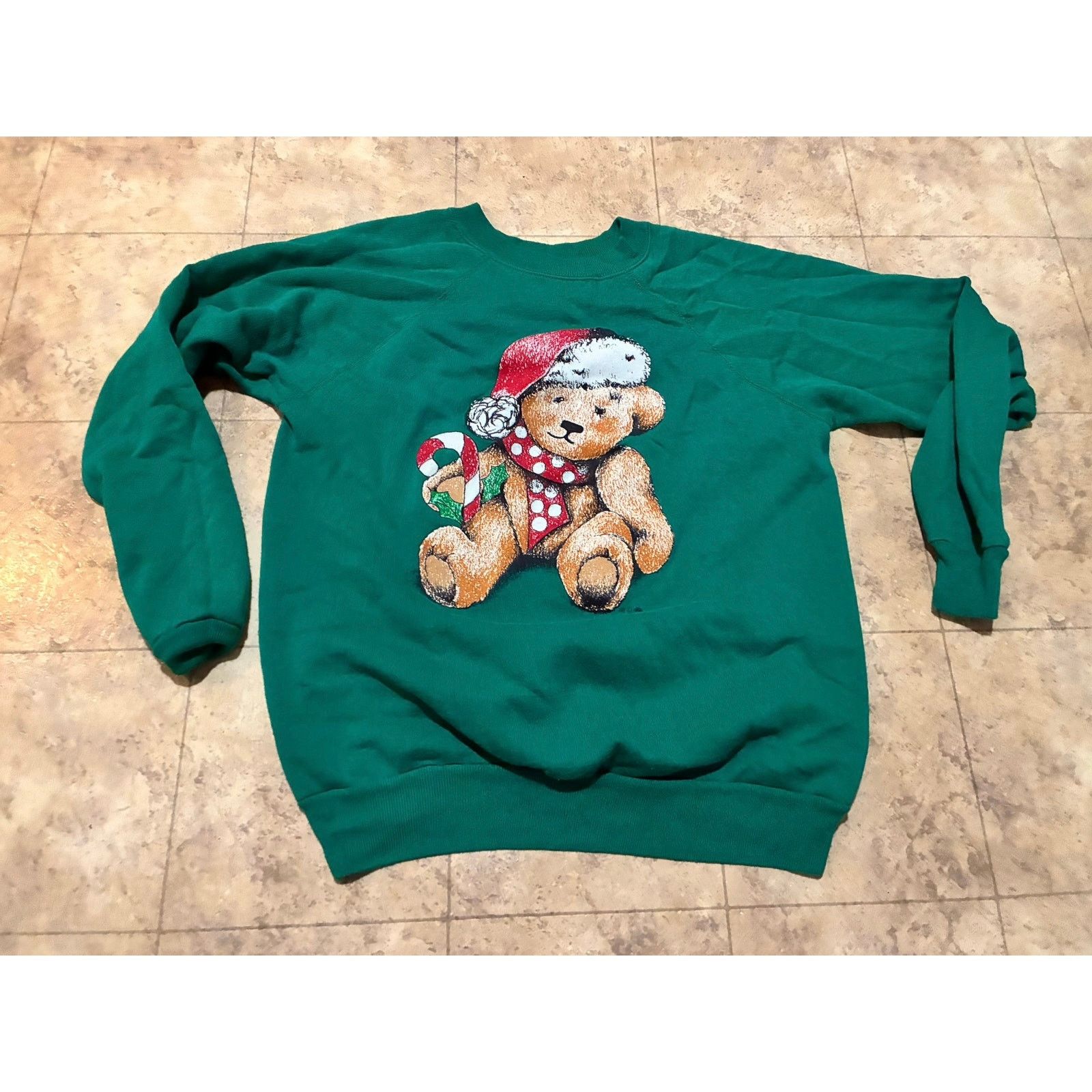 Other Vintage Green Bear Graphic Sweatshirt XL Made in USA Size US XL / EU 56 / 4 - 1 Thumbnail
