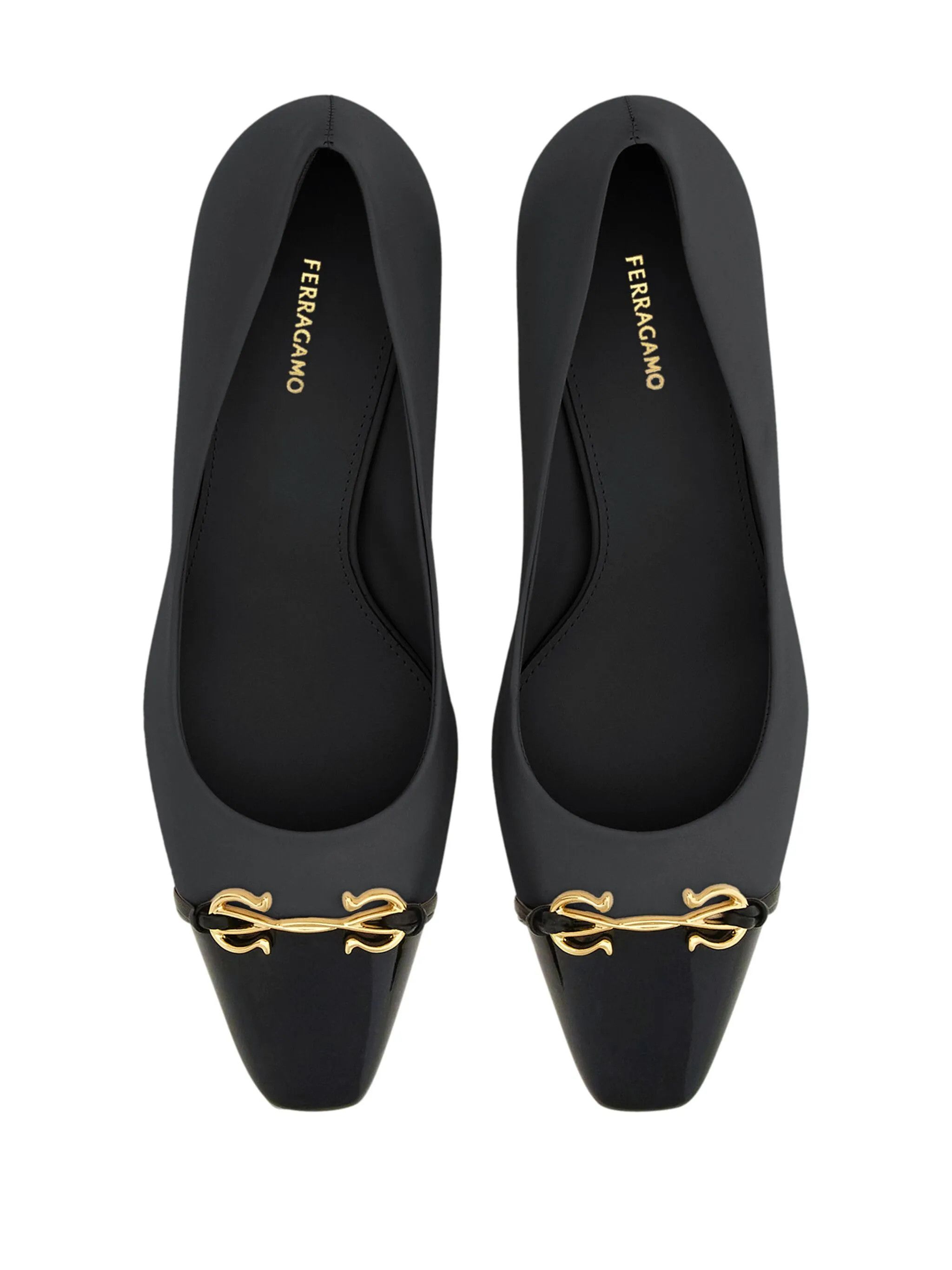 Salvatore Ferragamo o1s1rm0126 Gancini-plaque Pumps in Black Size US 10 / IT 40 - 4 Thumbnail