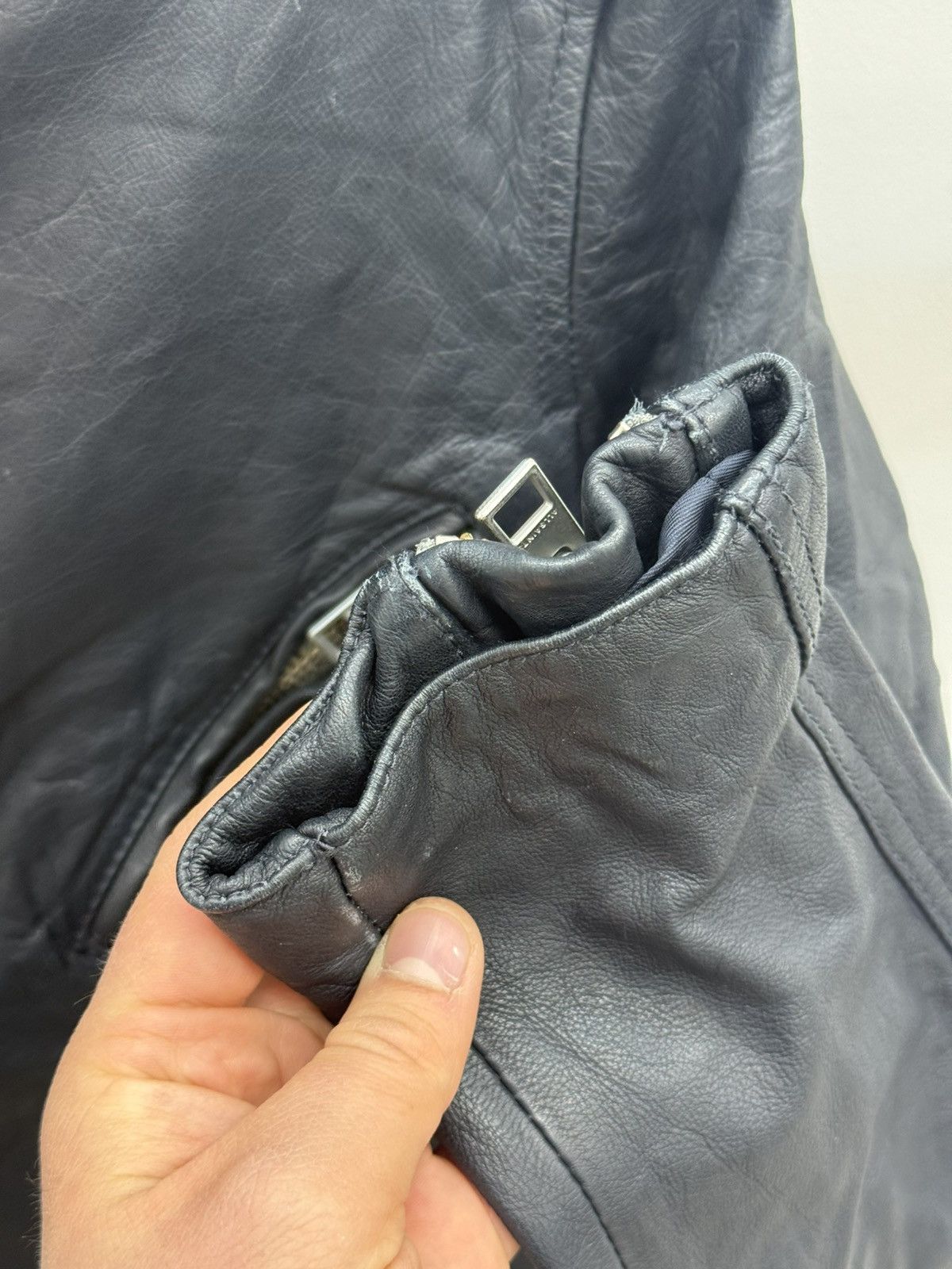 Allsaints Allsaints Leather Ishida Biker Jacket Size US L / EU 52-54 / 3 - 6 Thumbnail