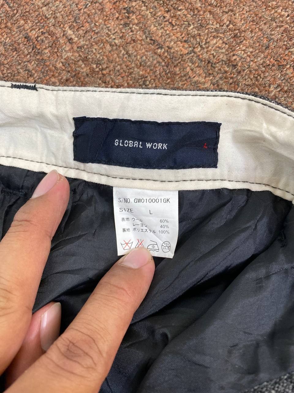 Global Work global work japanese brands wool pants Size US 34 / EU 50 - 10 Thumbnail