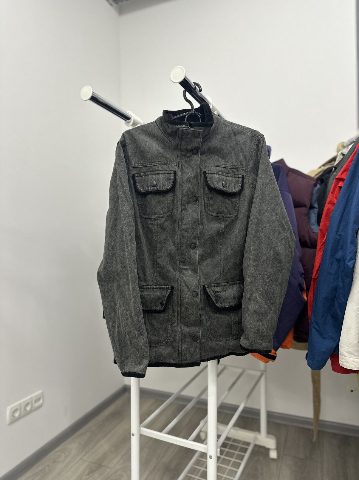 Barbour Barbour Gray Garment Dyed Jacket Size US S / EU 44-46 / 1 - 1 Thumbnail