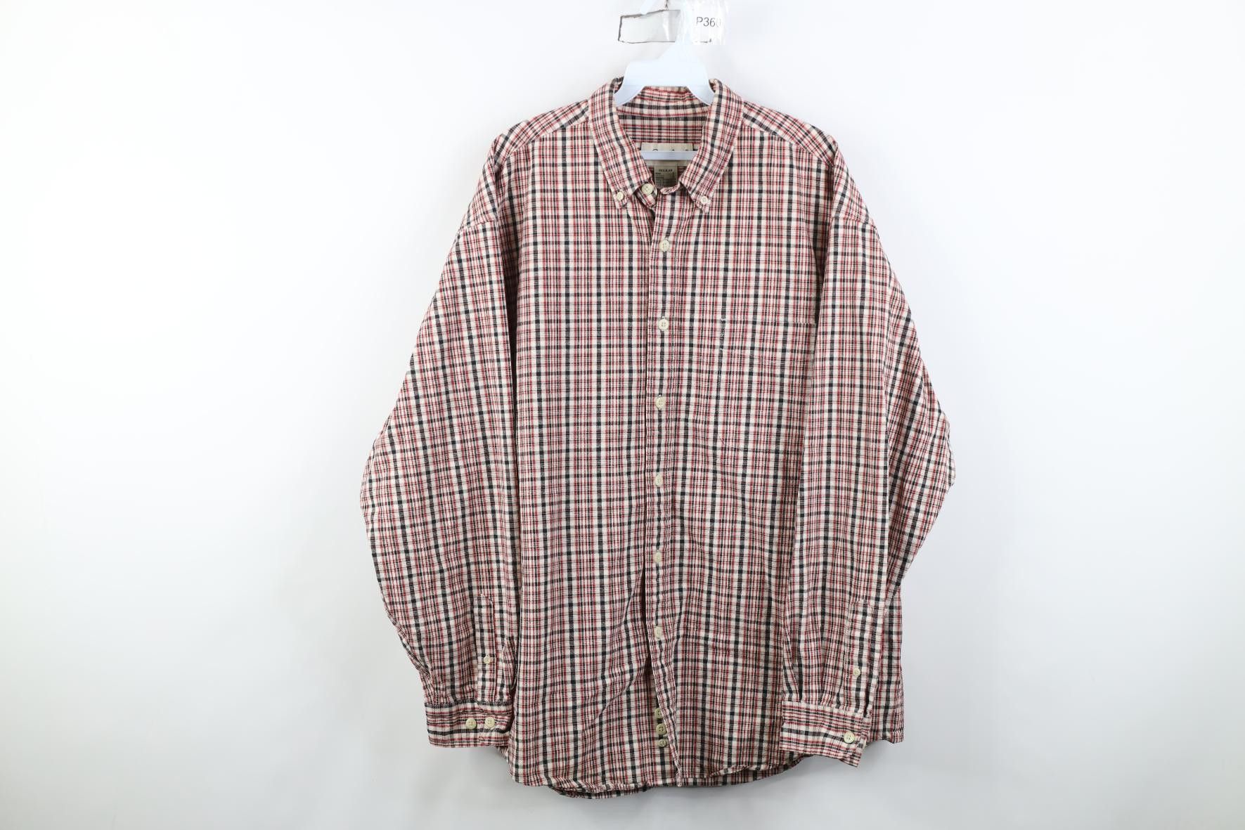 Eddie Bauer Vintage 90s Eddie Bauer Canvas Collared Button Down Shirt Size US L / EU 52-54 / 3 - 1 Thumbnail