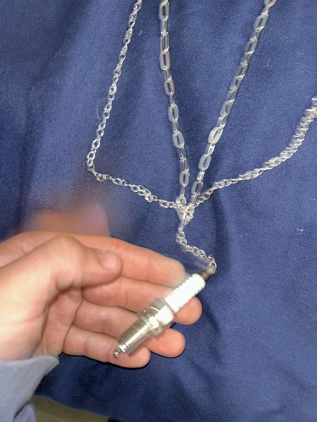 Other 1/1 Your World layered silver spark plug chain Size ONE SIZE - 2 Thumbnail