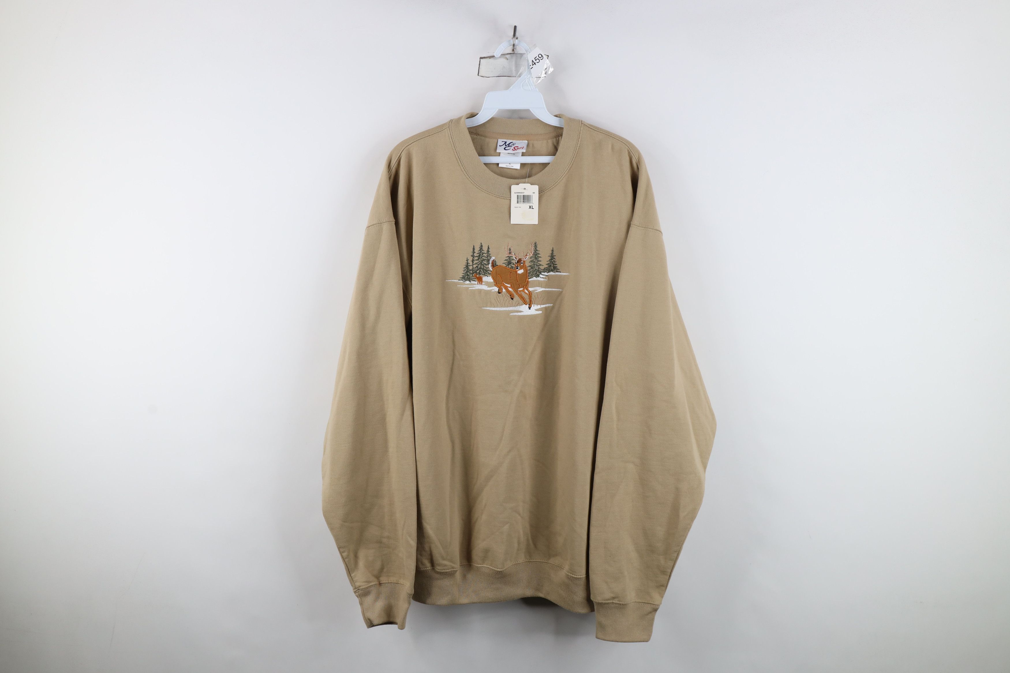 Vintage Deadstock Vintage 90s Streetwear Buck Crewneck Sweatshirt Size US XL / EU 56 / 4 - 1 Thumbnail