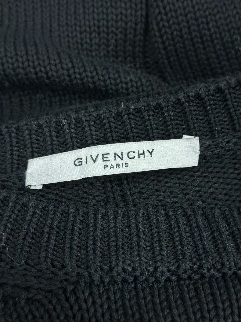Givenchy Givenchy Black Letter Knit Woolen Sweater Long Sleeve Size US M / EU 48-50 / 2 - 4 Thumbnail