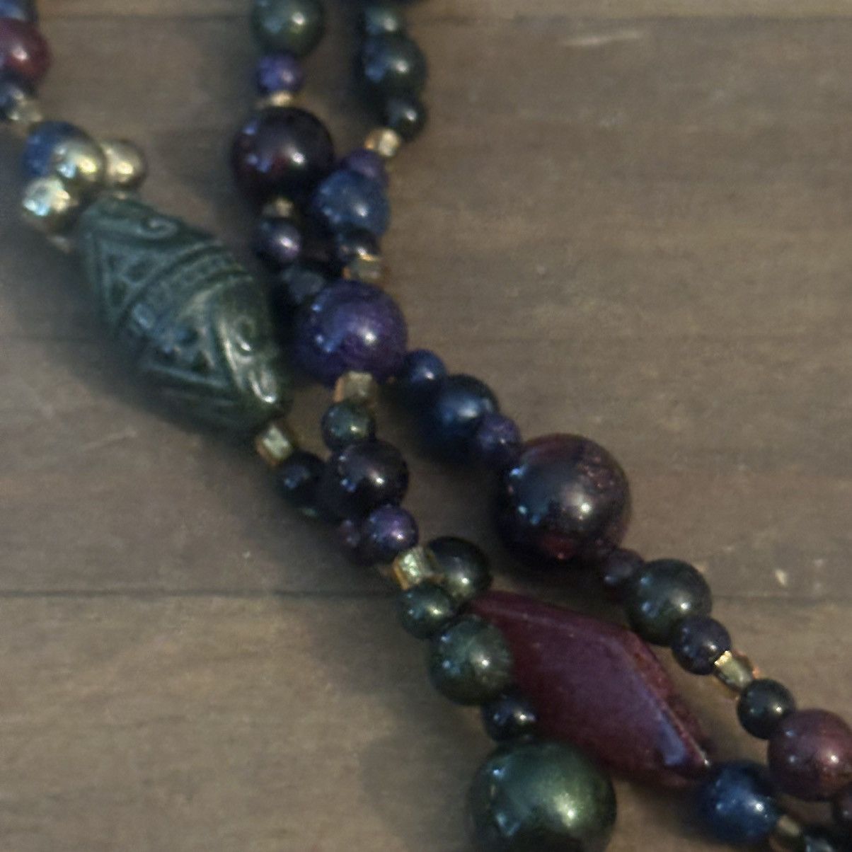 Other Triple strand multicolor bead necklace Size ONE SIZE - 4 Thumbnail