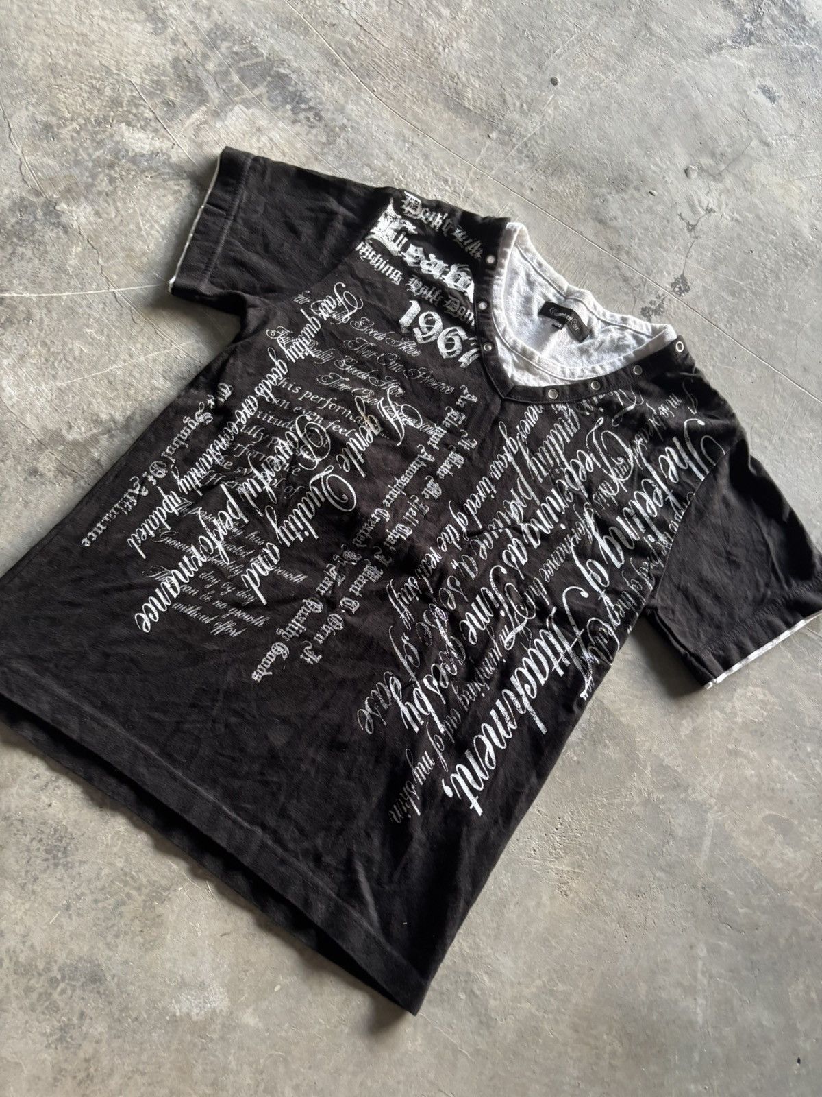 20471120 × If Six Was Nine × Le Grande Bleu (L.G.B.) y2k beaumont carr poem overprint layered style i6w9 LGB Size US M / EU 48-50 / 2 - 7 Thumbnail