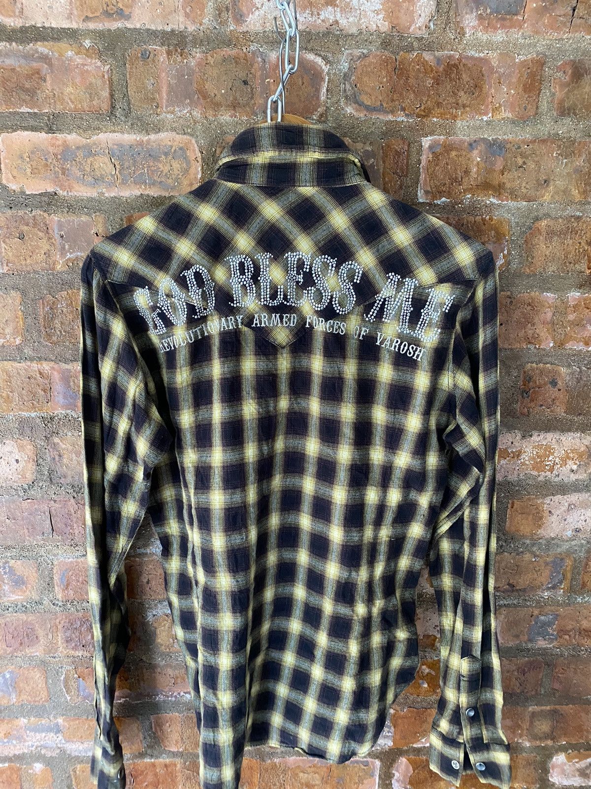 KMRii 🔥Varosh Japan God Bless Me Kristal shadow flannel Size US M / EU 48-50 / 2 - 7 Thumbnail