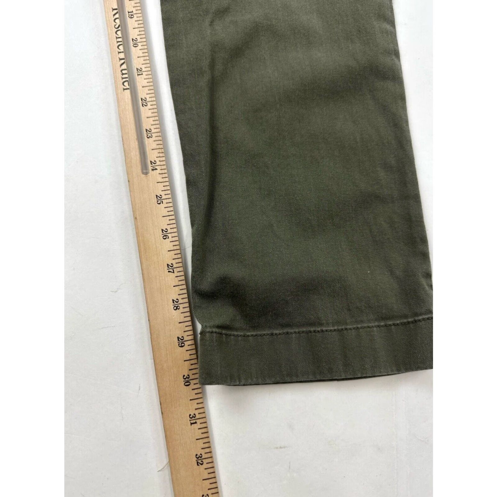 J.Crew J.Crew Pants Men’s 32 Slim Chino Flex Flat Front Green Twill Pockets Straight Inseam 31 Size US 32 / EU 48 - 7 Thumbnail