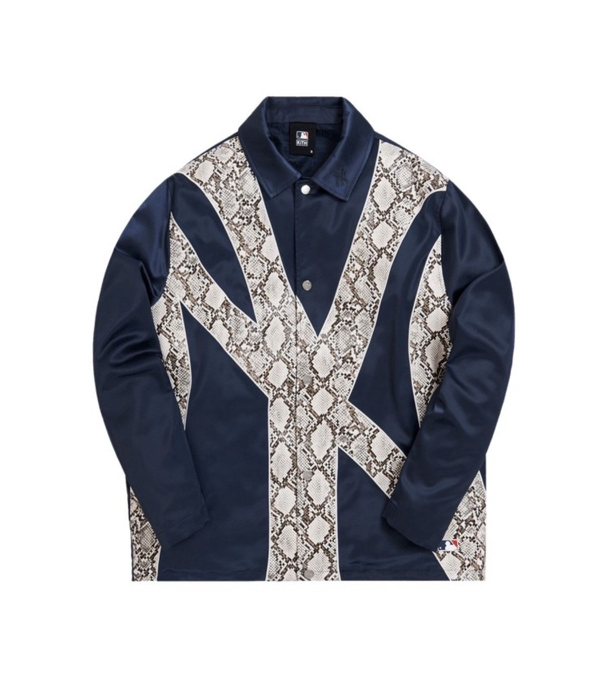 Kith Kith Patchwork Wool Coaches Jacket - Nocturnal, Size Medium