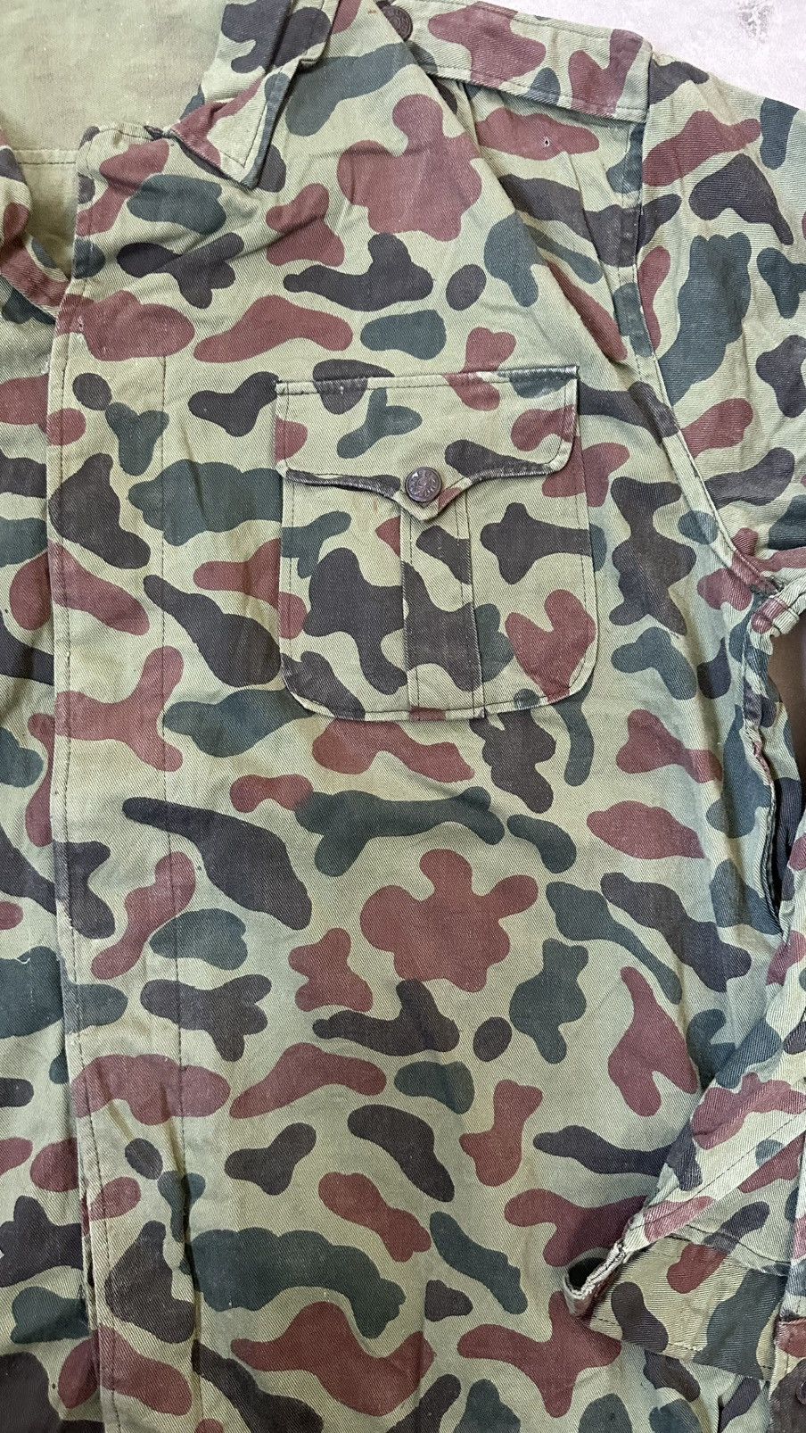 Vintage VINTAGE DUCK CAMO MILITARY JACKET Size US L / EU 52-54 / 3 - 3 Thumbnail