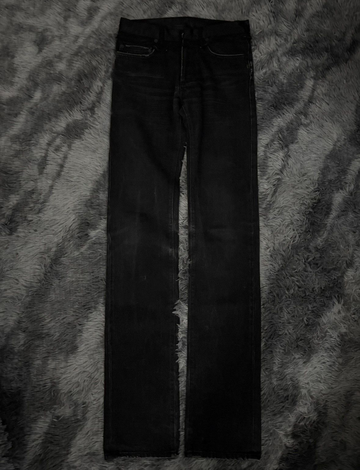 Dior dior homme AW06 satin cummerbund denim “These Grey Days” Size US 26 / EU 42 - 1 Thumbnail