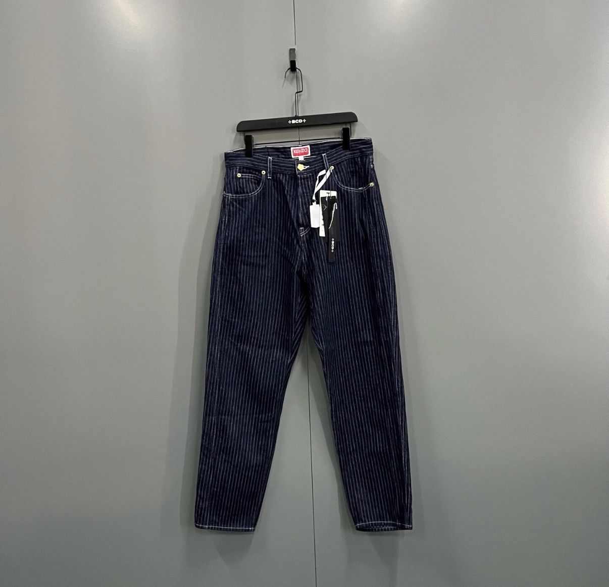 Kenzo KENZO Striped Straight-leg Pants J41 Size US 33 - 1 Thumbnail