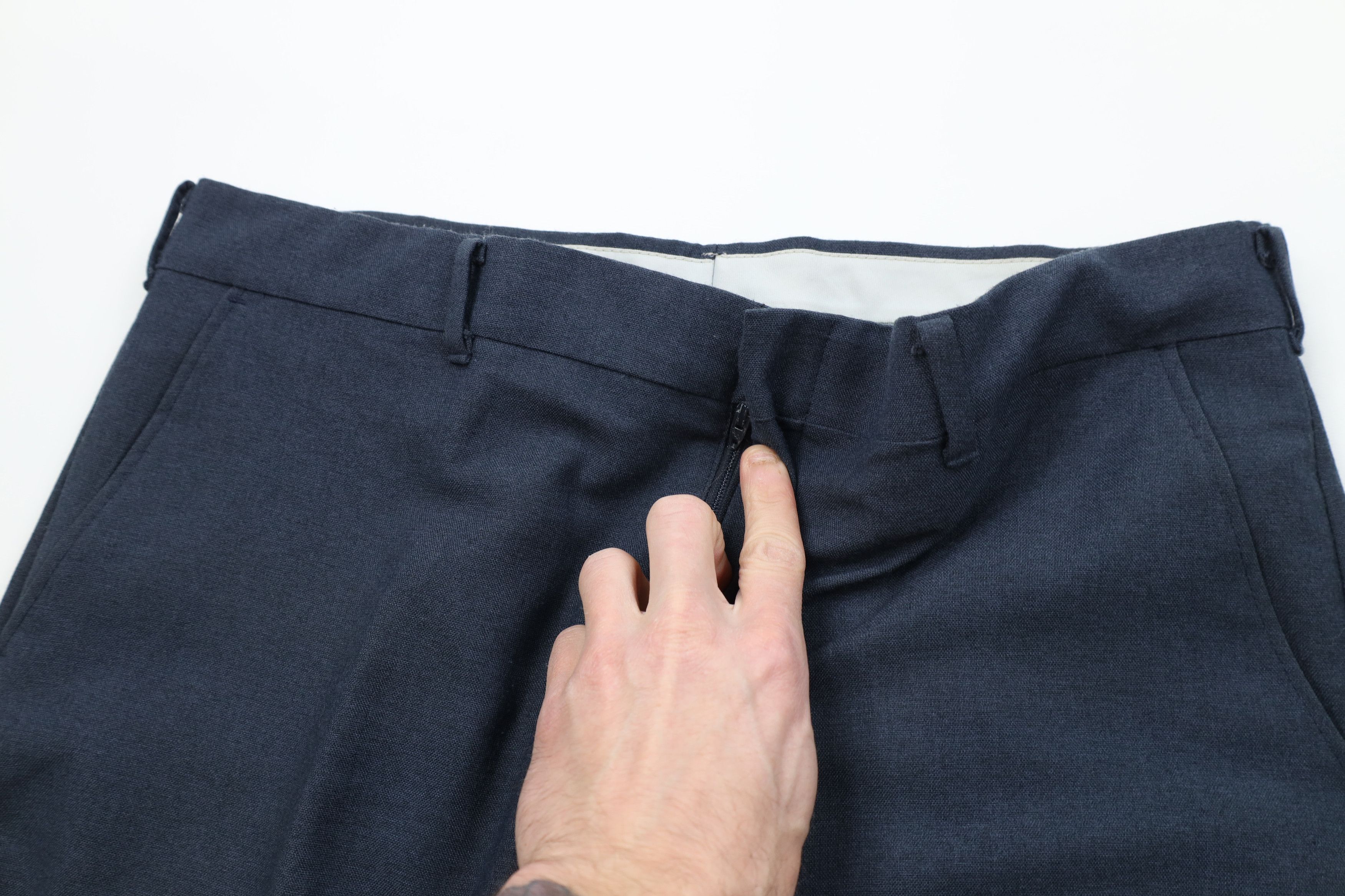 Vintage Vintage 70s Streetwear Wool Blend Wide Leg Chino Pants USA Size US 36 / EU 52 - 6 Thumbnail