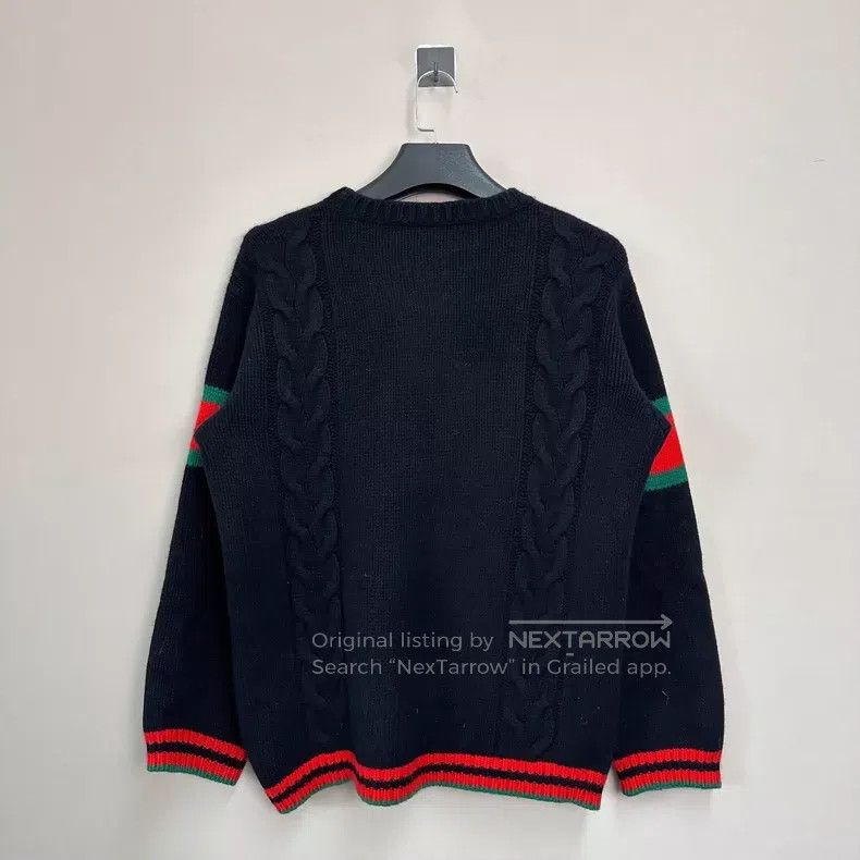 Gucci Gucci Red and green striped sweater Size US XXL / EU 58 / 5 - 2 Thumbnail