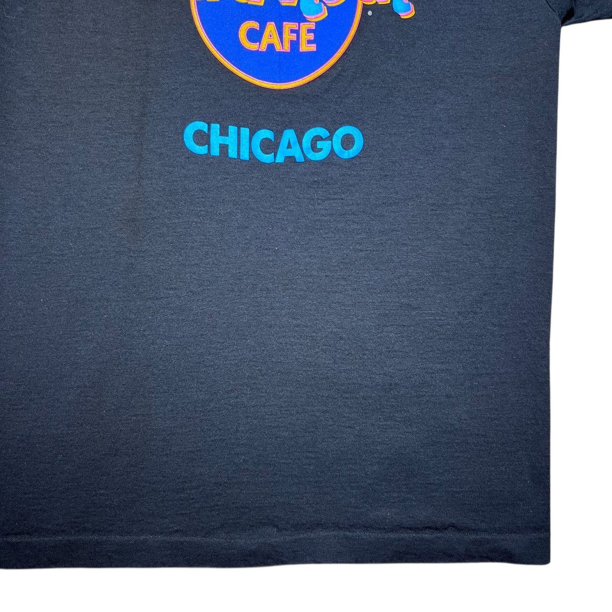 Hard Rock Cafe Vintage 1990s Hard Rock Cafe Chicago Black Single Stitch Tee Size US L / EU 52-54 / 3 - 6 Thumbnail