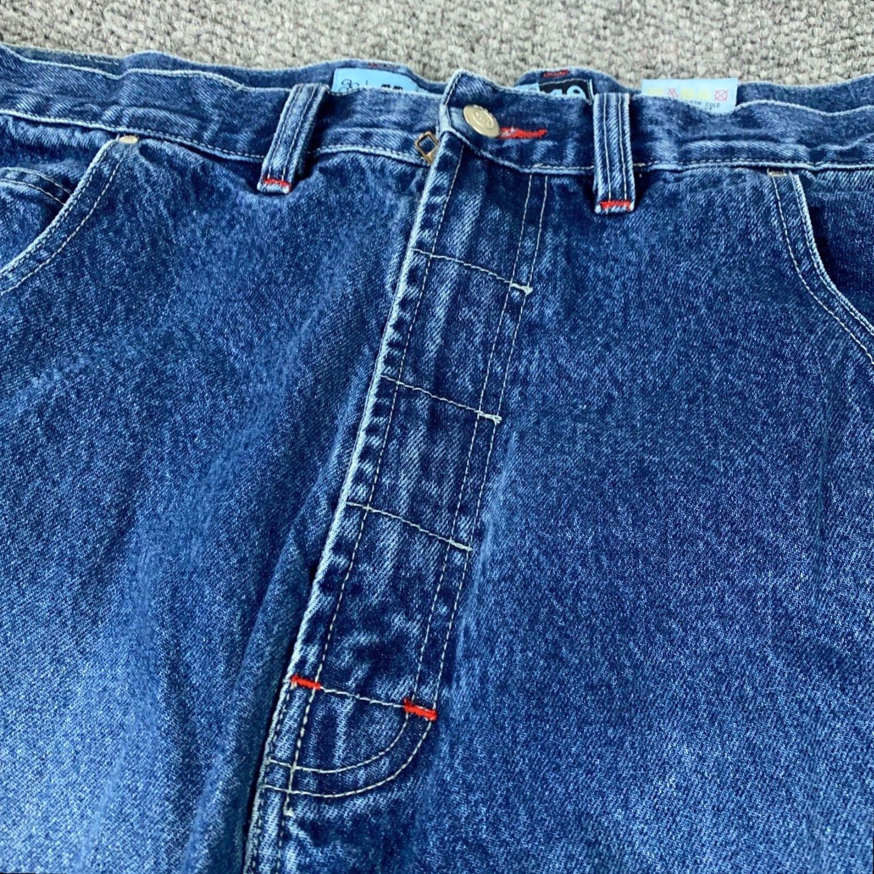 Vintage VINTAGE Mecca Jeans Men’s Size 48 Carpenter Relaxed Fit Denim Baggy 90s Hip Hop Retro Y2K Size US 30 / EU 46 - 4 Thumbnail