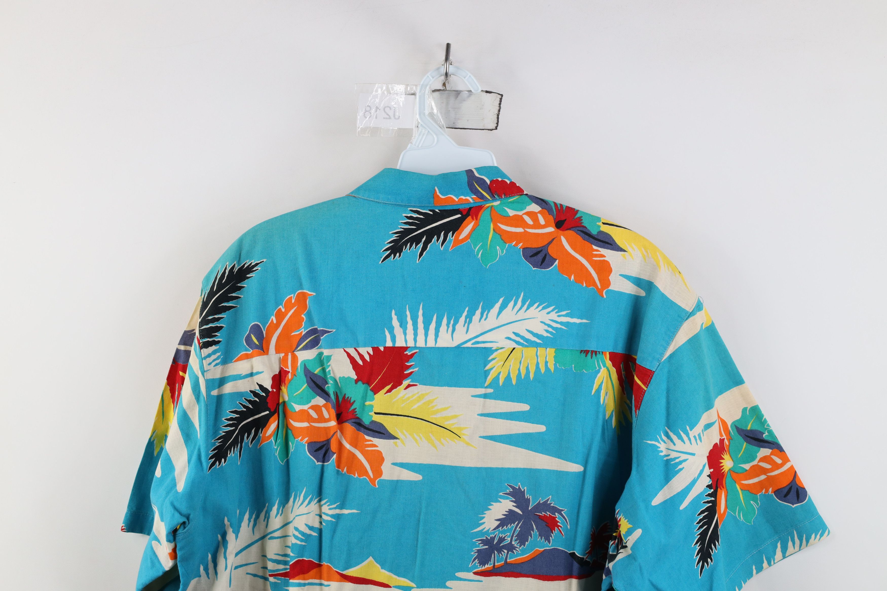 Vintage Vintage 80s Streetwear Looped Collar Hawaiian Button Shirt Size US L / EU 52-54 / 3 - 12 Thumbnail