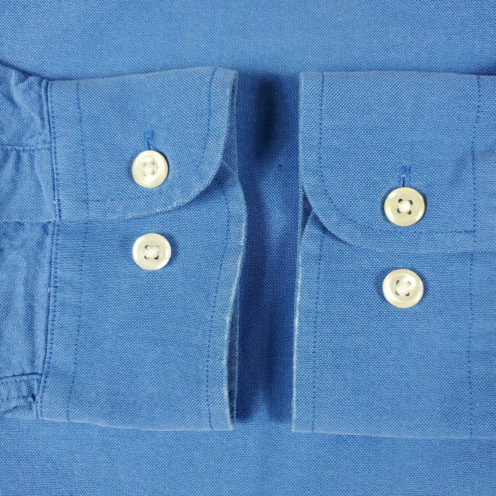 Nautica Nautica Blue Dress Shirt Mens Size 16 Long Sleeve Button Up Casual Workwear Size 42R - 4 Thumbnail