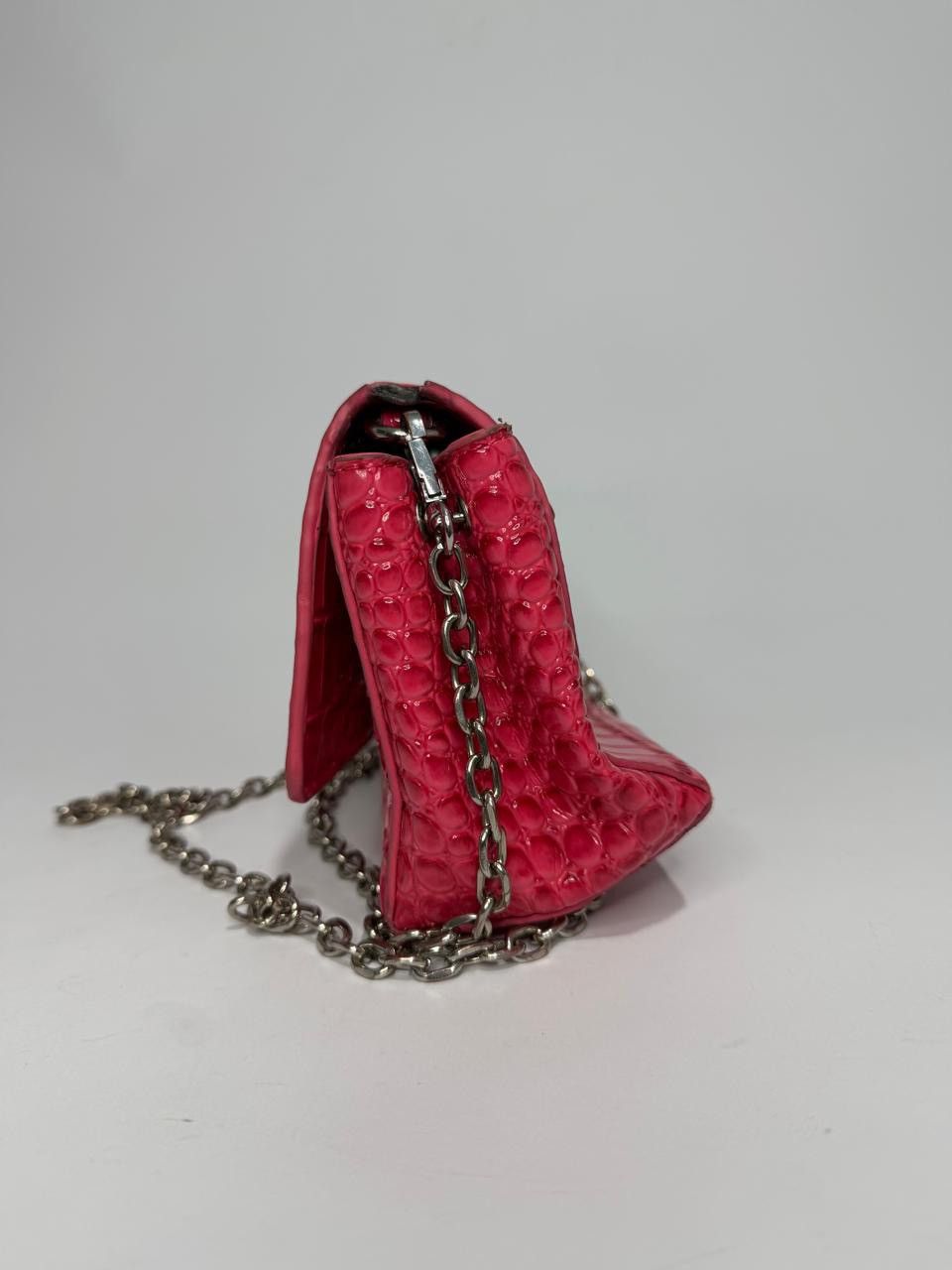 Vivienne Westwood Vivienne Westwood Pink Small Patent Leather Hazel Handle Bag Size ONE SIZE - 4 Thumbnail