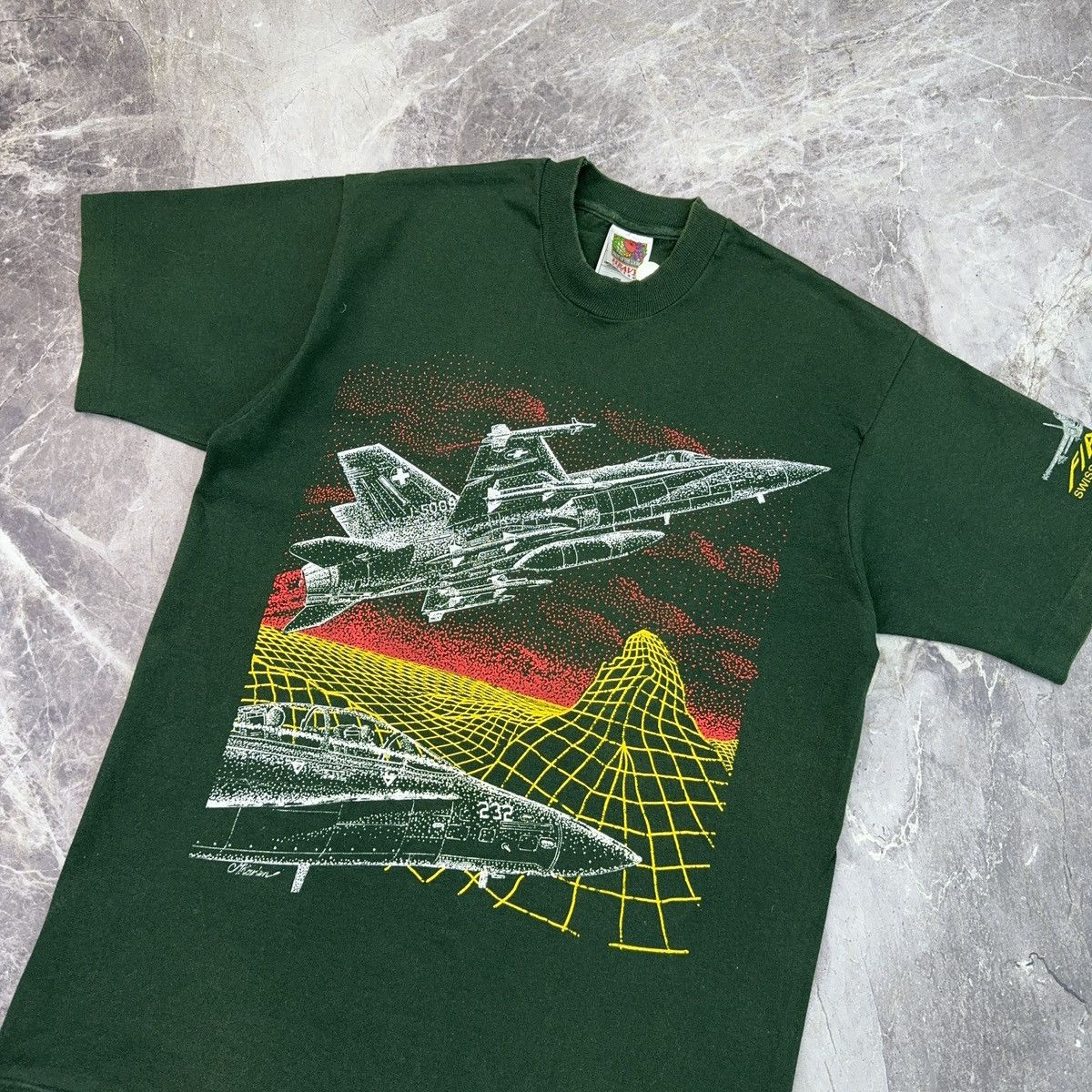 Arts & Science × Vintage Vintage Super Hornet F/A - 18 T shirt USA Military 90s Size US M / EU 48-50 / 2 - 8 Thumbnail