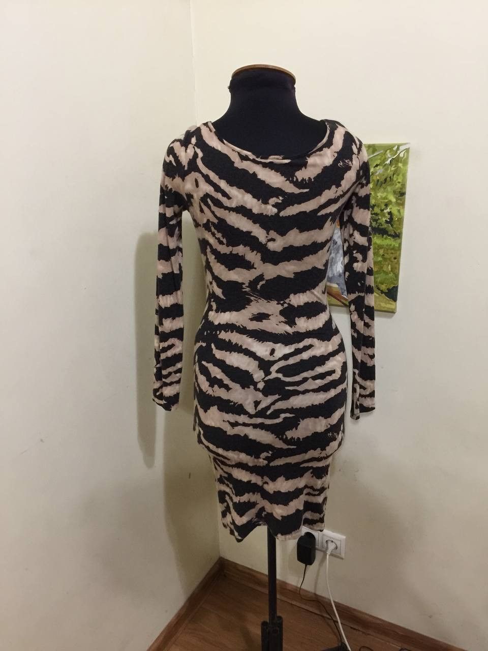 Roberto Cavalli ROBERTO CAVALLI Leopard Animal Print Wrap Dress Size M / US 6-8 / IT 42-44 - 6 Thumbnail