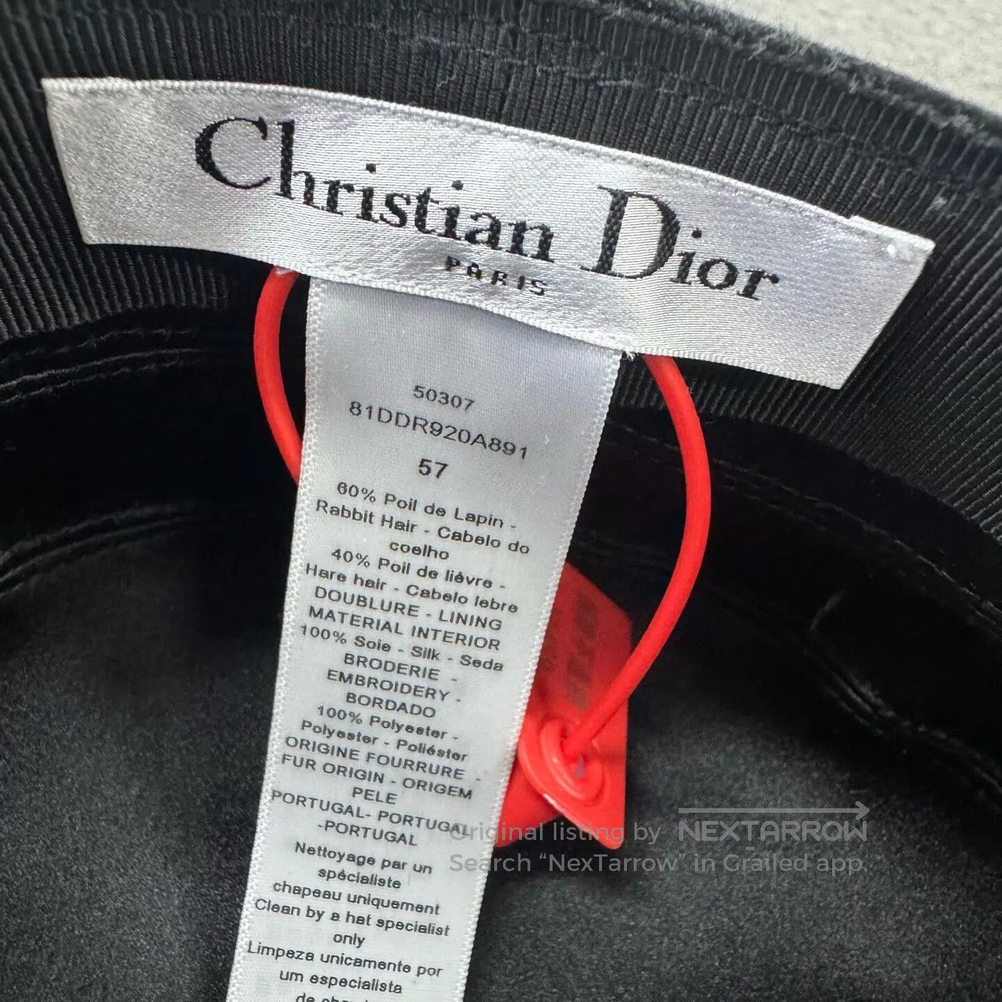 Dior Dior Black rabbit fur newsboy hat; beret| Size ONE SIZE - 5 Thumbnail