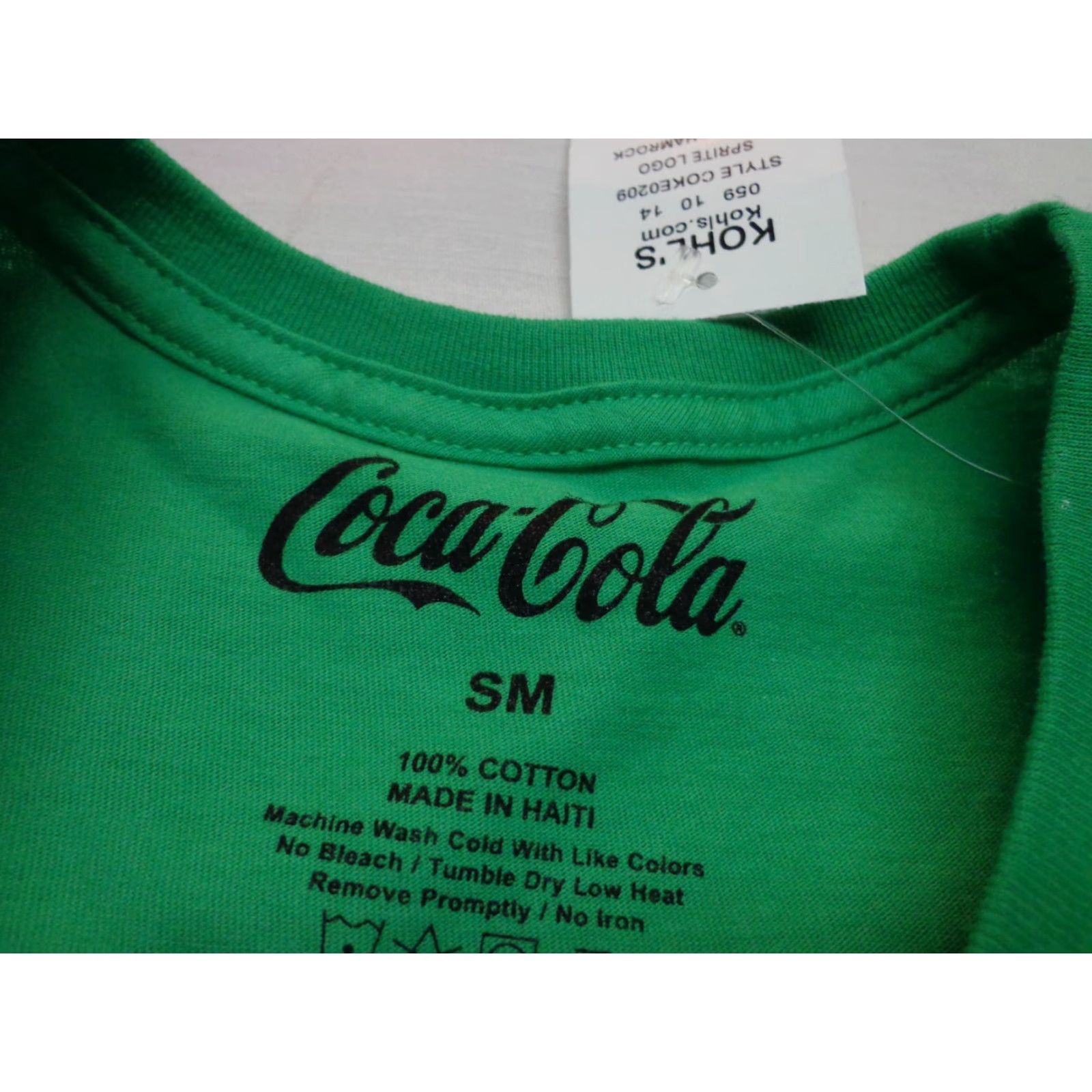 Vintage Sprite Coca-Cola T-shirt Green Tee Small New with Defects Crew Neck Short Sleeve Men Regular Cotton Coca-Cola Brand Vintage? Wait cannot add. Sorry. Size US S / EU 44-46 / 1 - 4 Thumbnail